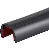 Joyfolk 3/8 Inch Rubber Edge Trim 20ft Self-Adhesive U Channel Edge Strip
