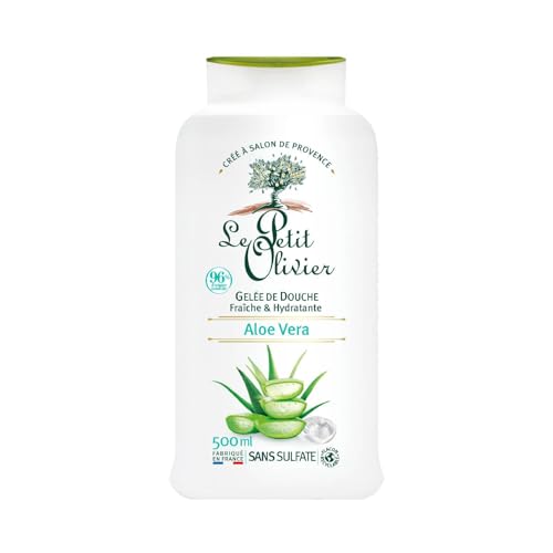 Gelée de douche hydratante Le Petit Olivier aloe vera contre la peau sèche