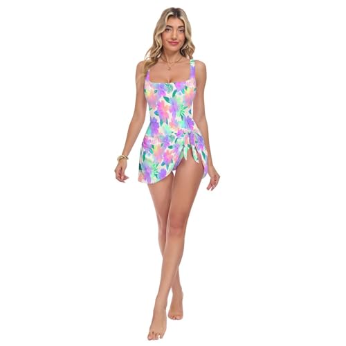 Silhouette sculptée en été avec le maillot de bain une pièce détachable Fluo Alaska
