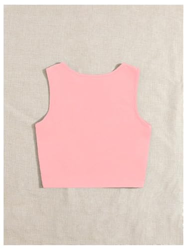 Floerns Girl's Heart Print Sleeveless Tank Top Kids Crewneck Casual Vest Shirts2