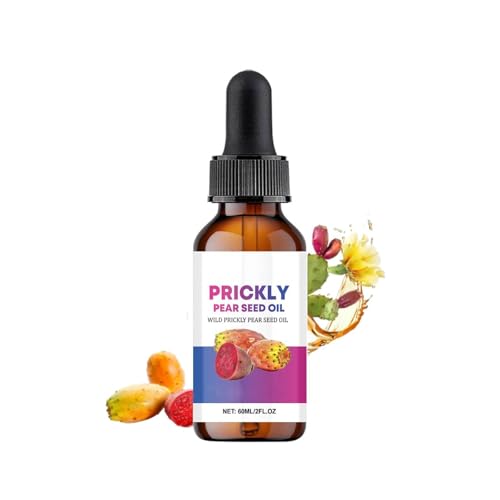 Prickly Pear Seed Oil,Natural Hydrating Body Oil,Boosts Collagen and Elasticity,Multipurpose Essential Oils for Nourishing Face Hair and Body,Soothing Hydration,Skin Moisturizer for Healthy Glow