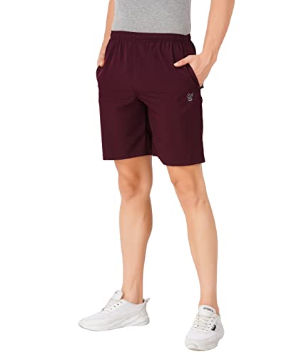 OFFENDERS® Branded Dry Fit Side Zip Pockets with Reflective Brand Logo Print Drawstring Inside Shorts for Gym Yoga Sports Fitness and Casual Purpose