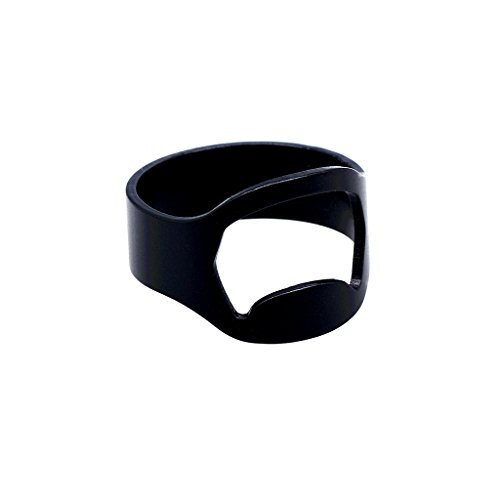 yotijar 3pcs Punk Masculino Anel Abridor de Garrafas de Cerveja em aço Inoxidável