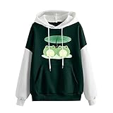 Hoodie, Doppeltes Colorblock-Design Mit Einer Großen Tasche, Klassisches Sweatshirt-Design, Das Für Die Meisten Frauen Geeignet Ist
