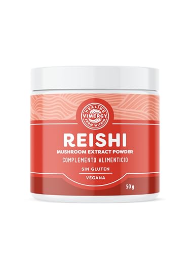 Vimergy Reishi Extract Powder – 50 g, 33 Dosis – Suplemento Vegano de Reishi Puro – Formulado sin Antiaglomerantes, Rellenos, Saborizantes ni Azúcar – Sin OMG ni Gluten