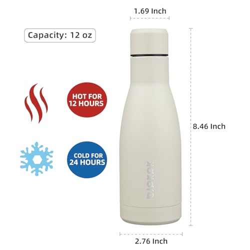 Image of BJPKPK 12 oz Small Mini Water Bottle, Insulated Stainless Steel Flask