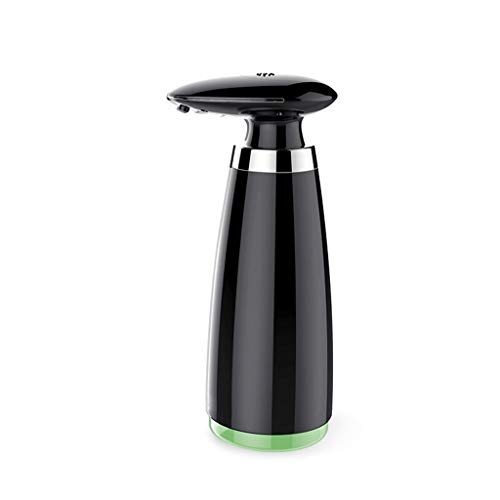 MH Dispenser di sapone Dispenser di sapone, dispenser di sapone in ABS, sensore automatico da tavolo, dispenser di sapone per hotel, cucina, bagno, 2 colori, 11 x 8,4 x 24 cm (colore: nero)