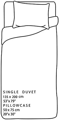 MUSOLEI Unicorn Bedding Set Kids Unicorn Single Duvet Cover and Pillowcase Children's Bedding Set Girls and Pillowcase Zipper Bed Cover Quilt Cover Gift (Black, Single)