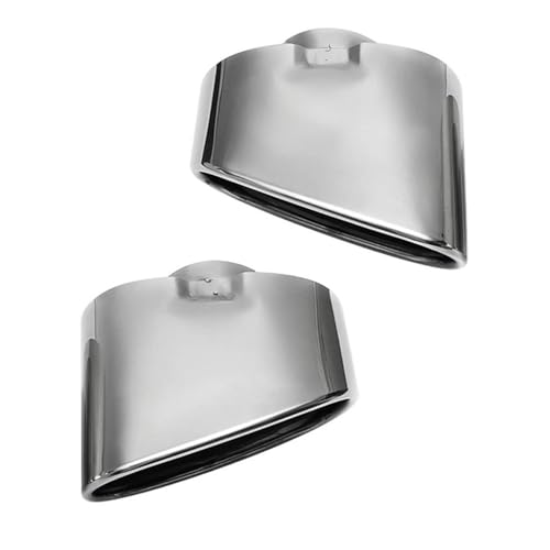 Punta de silenciador doble en acero inoxidable pulido compatible con X5 E70 de 2000 a 2016