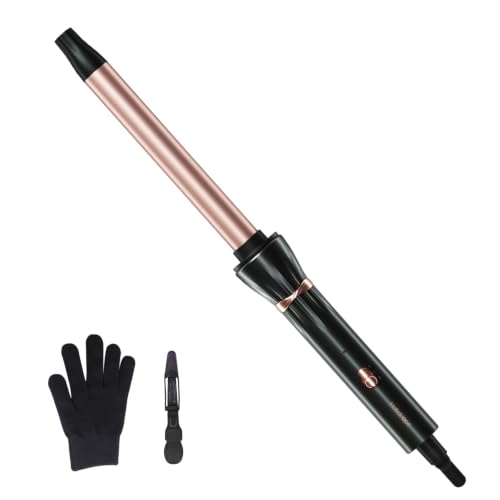 Image of Hahahope 3 /4 Inch Curling Wand for Long Hair, Long Barrel Ceramic Hair Curler for Beach Waves, Dual Voltage with 30s Fast Heating & 2 Temp Settings, 360 Swivel Cord