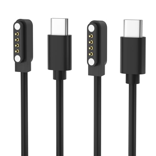 Gamorek Charger for PLAUD Note AI Voice Recorder Plaid Charger Replacement 2 Pack USB-C Charging Cable Cord for PLAUD Note Pro(3.3ft/1m)