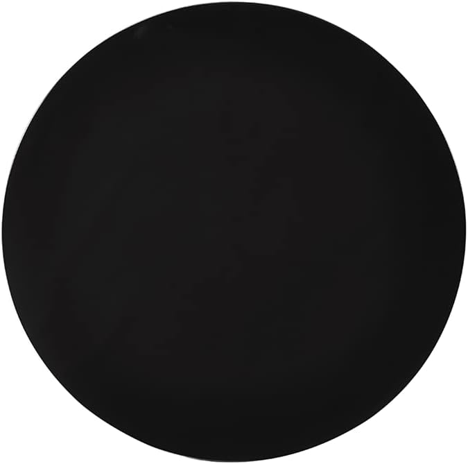 Miniatura 6 de Pemberly Row Mesa auxiliar moderna de metal con tapa redonda en color negro