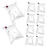 Mikinona 10 Piezas Bolsa de Transporte Vino Reutilizable Bolsa Bebida con Válvula Vino Portátil y Rellenable con Pico para Bebidas