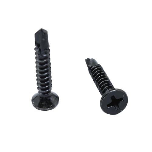 Tornillos autorroscantes acero inoxidable #8x1 pulg. negro 50 u miniatura 2