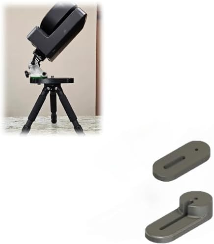 Equatorial Wedge Adapter for ZWO Seestar S30/S50, Telescope Accessory with Flat/Riser Coupler, Stable Mount for Astrophotography (Coupler,Riser)