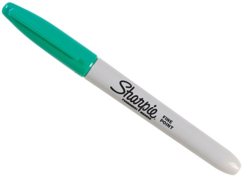 Sharpie Fine Point Permanent Markers, Aqua, 1 Count