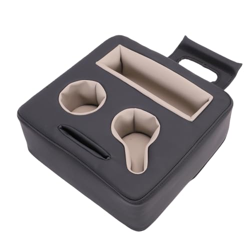 Double fentes pour tasses et cuir PU : l'organisateur de porte-gobelet de voiture idéal