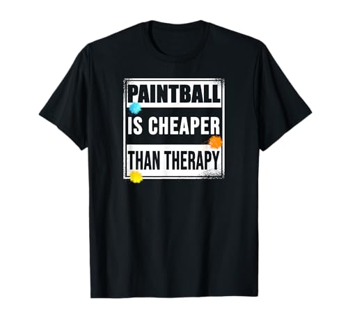 Paintball Terapia Airsoft Equipo jugador juegos diversión Camiseta