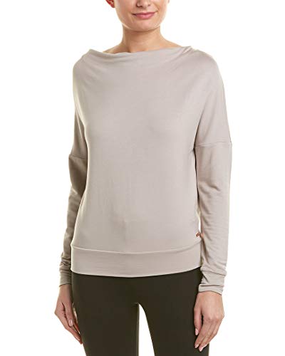 Avec Les Filles Women's Open Back Cowl Front Top, Stucco, Small Avec Les Filles Women's Open Back Cowl Front Top, Stucco, Small