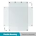 Glass Dry Erase Board, 36 x 24 Inches Magnetic Glass Whiteboard for Wall, 3' x 2' Frameless Board for Office, Home, School
