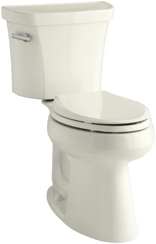 Kohler K-3889-96 Highline Comfort Height 1.28 gpf Toilet, 10-inch Rough-In, Biscuit