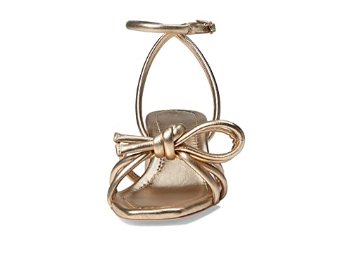 Image of Loeffler Randall Women's Mikel Leather Bow Mid-Heel Sandals