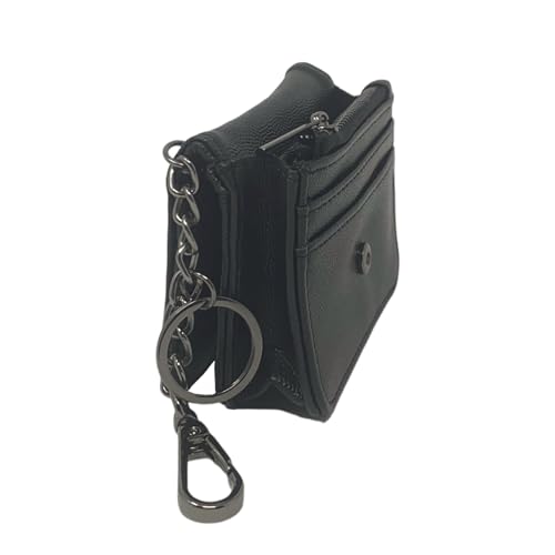 Steve Madden Bwren Flap Wallet with Keyring (Black)3