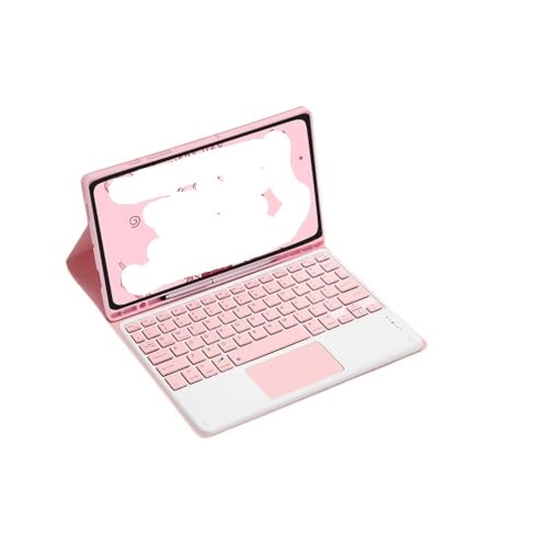 Clavier magnétique avec étui rose pour Samsung Galaxy Tab S6 Lite 10.4 P615
