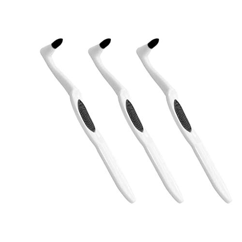 CCHOME 3Pcs Tooth Stain Remover, Teeth Cleaning Calculus Tool, Professional Teeth Whitening Polishing Cleaning Kit, Not Electric Cleaner Brush(White)