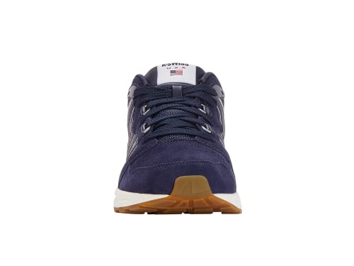 K-Swiss Men's Si-18 Rannell Suede Usa Sneaker, Vintage Peacot/Samba/Snow White, 12 M #TOP3
