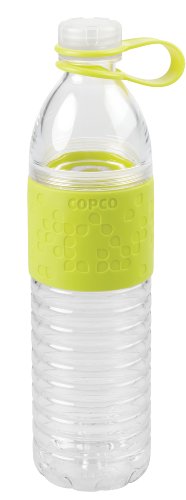 Copco 2510-2193 Hydra Reusable Tritan Water Bottle with Spill Resistant Lid and Non-Slip