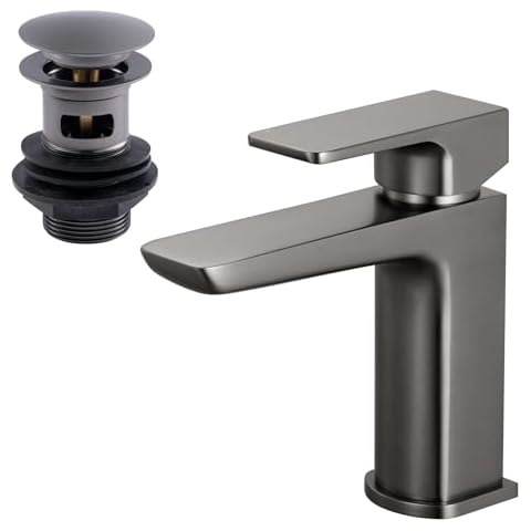 ENKI Mykonos Gunmetal Grey Basin Mixer Tap Cover