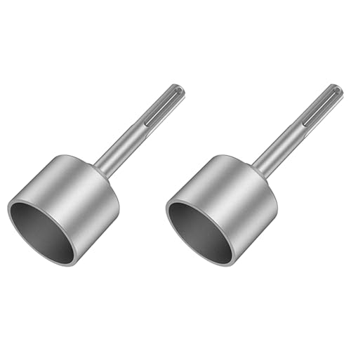 Kufughty 2X Destornillador de Varilla de SDS-Max, Destornillador de Broca de Acero de Servicio Pesado de 65 Mm, para Varillas de Puesta A de Martillo Rotatorio (2,56 Pulg.)
