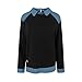 Juebong Trendy Long Sleeve Shirts for Women Denim Collar Patchwork Stitching Sweatshirt Casual Christmas Pullover Womens Tops Dressy Fashion 2025 Clothing with Jean Accents Sweatshirts Solid Color