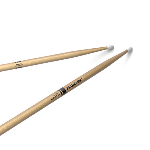 Image of ProMark Rebound 7A Hickory Drumsticks, Oval Nylon Tip, 1 Pair