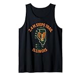 2.4M Steps Trail Camisa Retro Boot Print Waterfall Illinois Camiseta sin Mangas