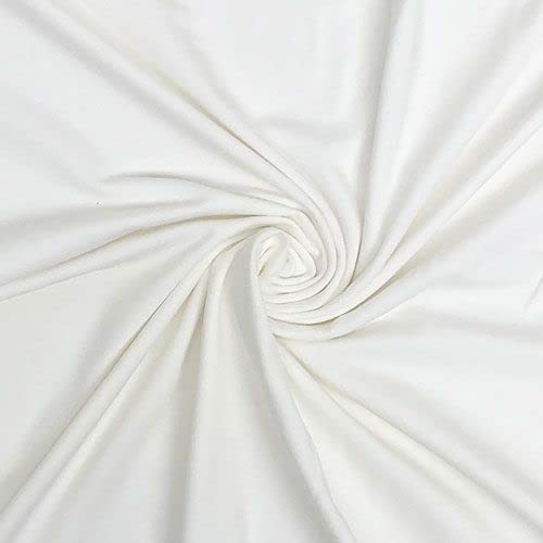 ILIANA 2.5 Meter Pure Rayon Solid Plain Unstitched Fabric by Meter for Sewing Salwarsuit, Churidar, Home Decor, Kurti, Kitchen, Table Sofa Cover | Multi-Purpose Women Dress Material | (White)-image-29
