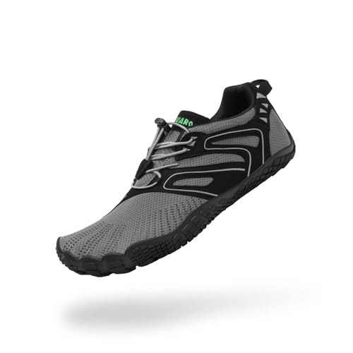 SAGUARO Barefoot Shoes Men's Barefoot Shoes Women's Barefoot Shoes Toe Shoes Outdoor Fitness Shoes Non-Slip Trail Running Shoes Barefoot Shoes with Zero-Drop Solhe, Size 35-48 EU