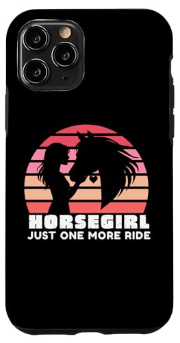 Horsegirl Just One More Ride, Horse Girls Horse Lover Tee �X�}�z�P�[�X iPhone 11 Pro �p