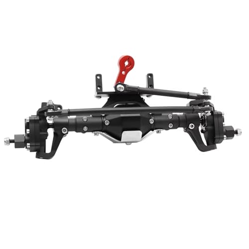 Essieux avant arrière RC en aluminium CNC noir pour Axial SCX10 II 90046 1/10