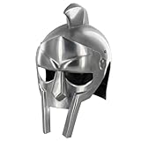 Armory Replicas™ Rhino Gladiator Steel Helmet – 20 Gauge Functional Armor with Leather Liner & Adjustable Chin Strap