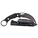 MASALONG kni219 TACTICAL COMBAT KARAMBIT NECK KNIFE Survival Hunting Fixed Blade w/SHEATH (black wash stone)