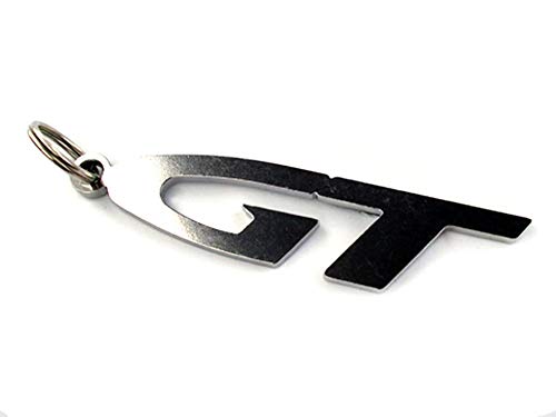 Porte-clés emblème GT en acier inoxydable poli Cover
