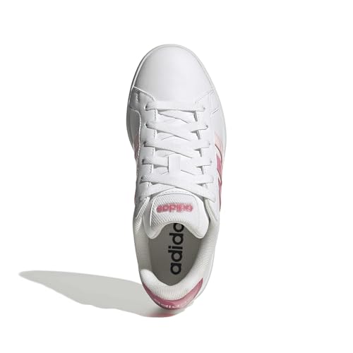 adidas Unisex Kinder Grand Court 3.0 Junior Shoes, FTWR White/Pink Fusion/Bliss Pink, 39 1/3 EU – Ansicht 2