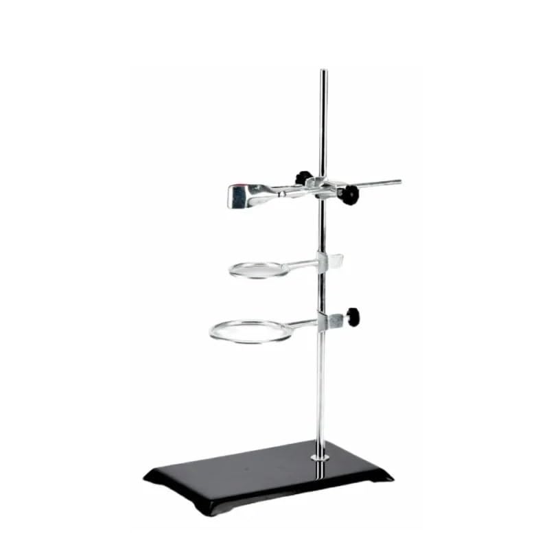 Durable Iron Support Clamp for Laboratory Titration Stand,Standard Chemistry Heating Experiment Tool for Lab Glassware