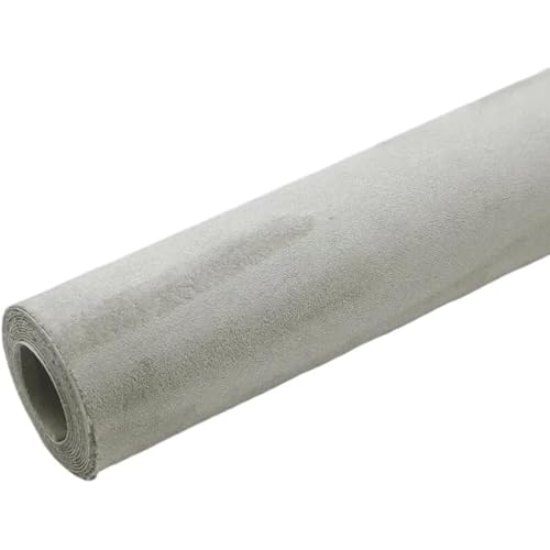 Ciel de toit voiture en daim beige gris, rouleau auto-adhésif de 50x300cm pour réparation