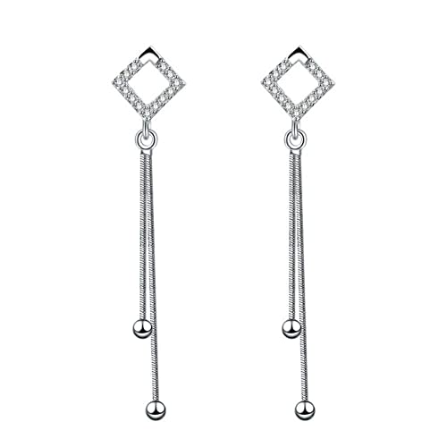 Créoles en cristal brillant 925 boucles d'oreilles élégantes de créateur