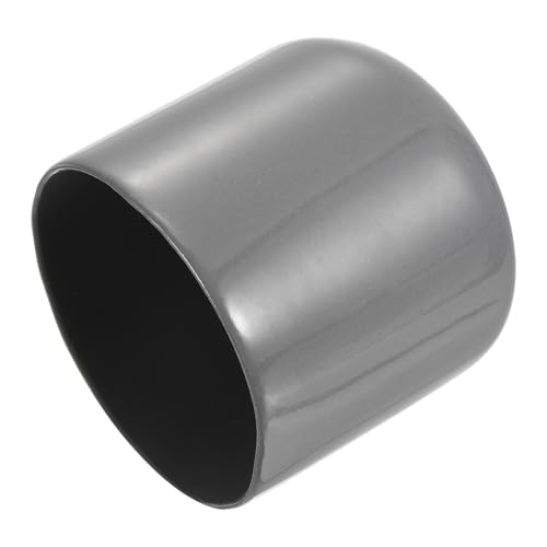 Image of uxcell 4pcs Rubber End Caps 49mm ID Vinyl Round End Cap Cover Screw Thread Protectors Dark Grey, 40mm Height