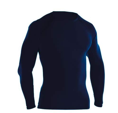 Camisa Termica Adulto Unissex Manga Longa Proteção Uv50 Inverno (G, AZUL MARINHO)