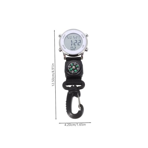 Reloj de bolsillo electrónico resistente a rayaduras y con clip seguro para enfermería 2